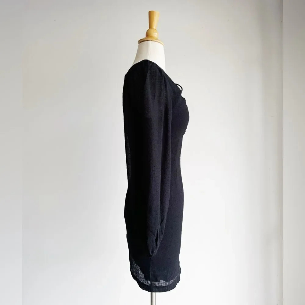 NWT PRINCESS POLLY | Black Saxon Mini Dress | 2 - Picture 5 of 7